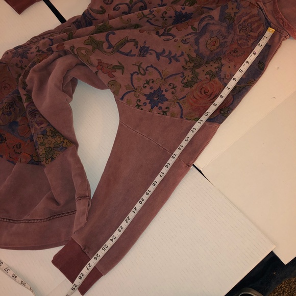 Womens Autumn Loose Fitting Printed Floral Patchwork Hooded Cotton Dress - Picture 14 of 16